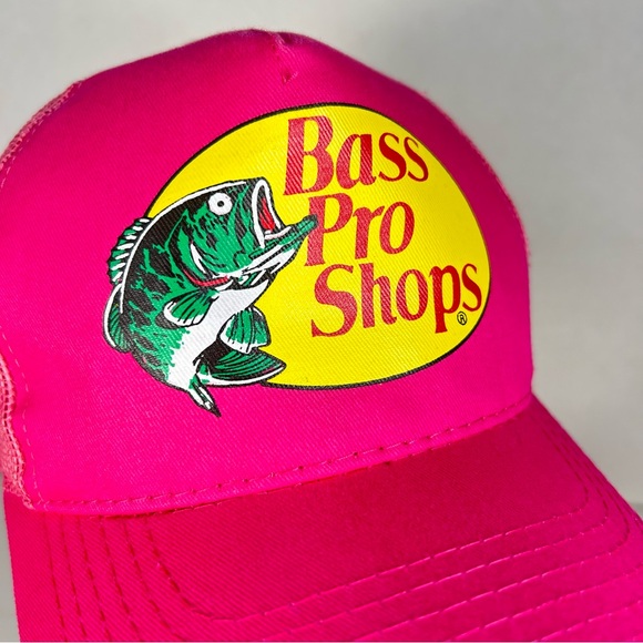Bass Pro Shops Hat Outdoor Fishing Baseball Trucker Mesh Cap Adjustable SnapBack - Picture 2 of 10